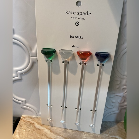 Kate Spade x Target Acrylic Highball
Drinkware & Gem Stir Sticks Set of 4 NWT - Picture 13 of 13